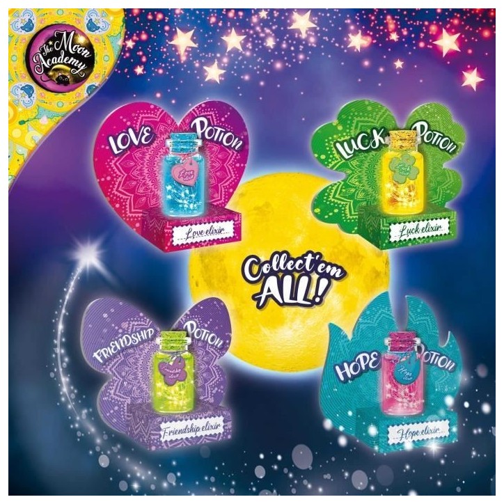 Potions magiques - LISCIANI - The Moon Academy - Kit de créations - Flacons originaux - Activités créatives