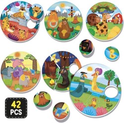 Jeu de logique - LISCIANI - Montessori Baby Round Puppies - Associer c