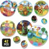 Jeu de logique - LISCIANI - Montessori Baby Round Puppies - Associer c