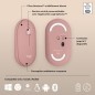Souris - Sans fil - Logitech - Pebble Mouse 2 M350s - Rose