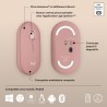 Souris - Sans fil - Logitech - Pebble Mouse 2 M350s - Rose
