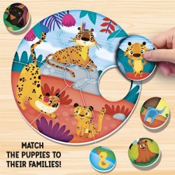 Jeu de logique - LISCIANI - Montessori Baby Round Puppies - Associer c