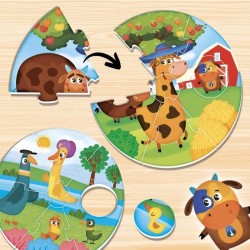 Jeu de logique - LISCIANI - Montessori Baby Round Puppies - Associer c