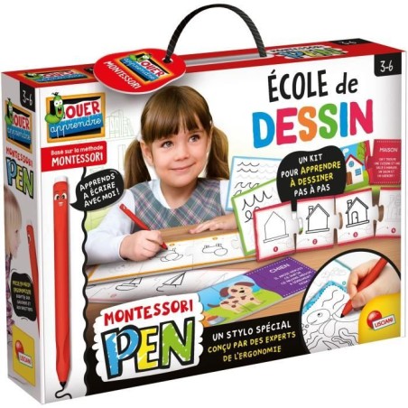 Kit de dessin - LISCIANI - Montessori Pen - École de dessin - Stylo e