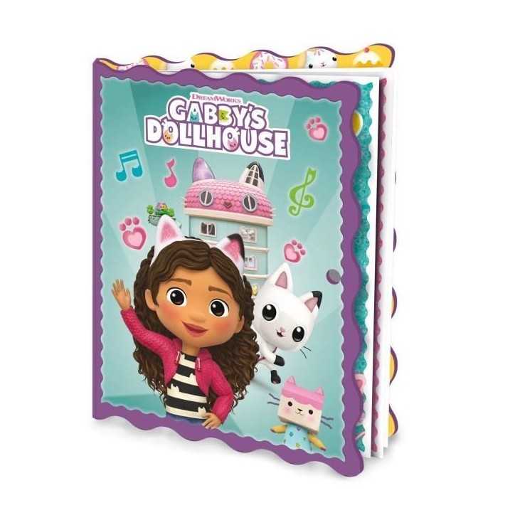 Journal secret - LISCIANI - Gabby's Dollhouse - Stylos magiques - Lampe UV et cadenas - Personnalisation créative Journal secret - LISCIANI - Gabby's Dollhouse - Stylos magiques - Lampe UV et cadenas - Personnalisation créative