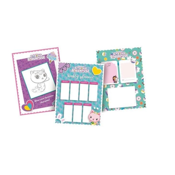 Journal secret - LISCIANI - Gabby's Dollhouse - Stylos magiques - Lampe UV et cadenas - Personnalisation créative Journal secret - LISCIANI - Gabby's Dollhouse - Stylos magiques - Lampe UV et cadenas - Personnalisation créative