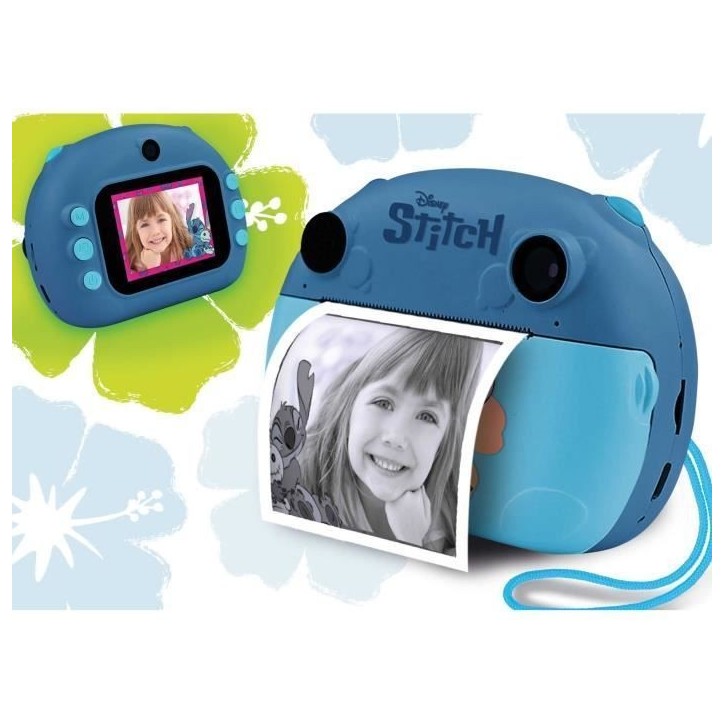 Appareil Photo Instantané - HI TECH - PRINT CAM - STITCH - Double objectif, effets et cadres, impression instantanée Appareil Photo Instantané - HI TECH - PRINT CAM - STITCH - Double objectif, effets et cadres, impression instantanée
