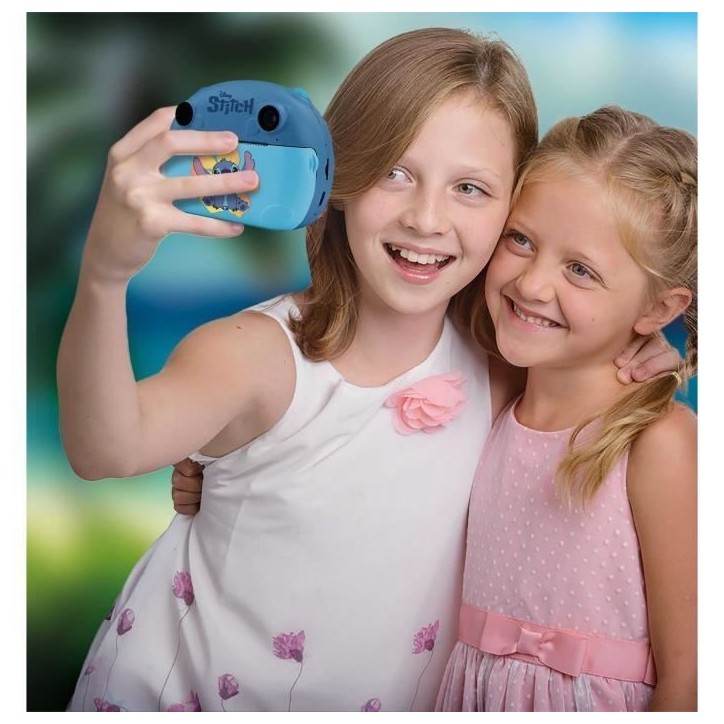 Appareil Photo Instantané - HI TECH - PRINT CAM - STITCH - Double objectif, effets et cadres, impression instantanée Appareil Photo Instantané - HI TECH - PRINT CAM - STITCH - Double objectif, effets et cadres, impression instantanée