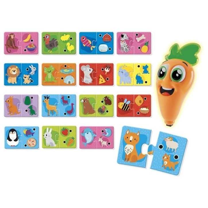 Stylo parlant - CAROTINA BABY - Apprentissage des animaux, Stylo interactif Stylo parlant - CAROTINA BABY - Apprentissage des animaux, Stylo interactif