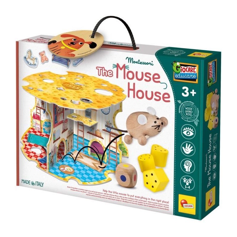 La maison de la souris - Jeu Montessori - MONTESSORI BOIS - Maison de