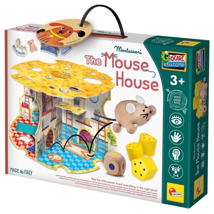 La maison de la souris - Jeu Montessori - MONTESSORI BOIS - Maison de Souris, Jeux d'Associations La maison de la souris - Jeu Montessori - MONTESSORI BOIS - Maison de Souris, Jeux d'Associations