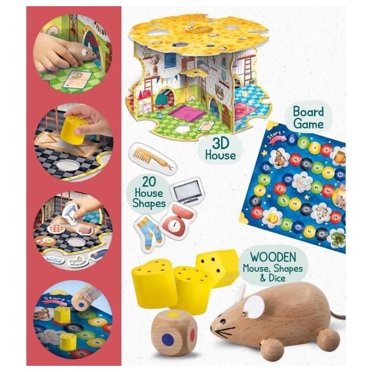La maison de la souris - Jeu Montessori - MONTESSORI BOIS - Maison de Souris, Jeux d'Associations La maison de la souris - Jeu Montessori - MONTESSORI BOIS - Maison de Souris, Jeux d'Associations