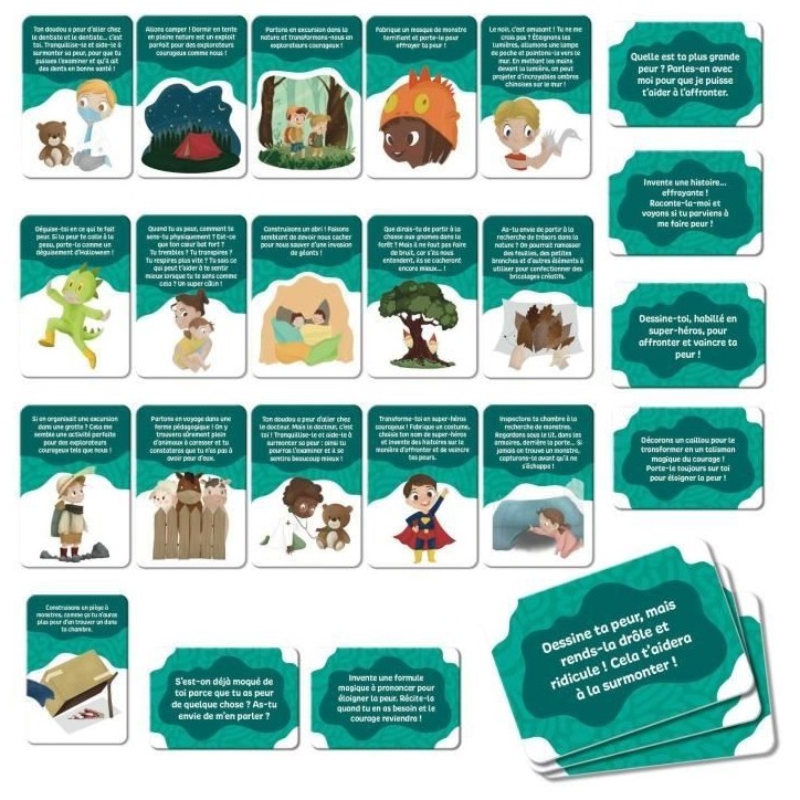 Jeu de cartes pour les enfants courageux - Jeu Éducatif - LIFE SKILLS - Cartes illustrées Jeu de cartes pour les enfants courageux - Jeu Éducatif - LIFE SKILLS - Cartes illustrées