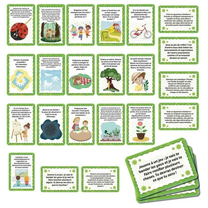 Jeu de cartes que faire en temps libre - Jeu Éducatif - LIFE SKILLS - Cartes illustrées Jeu de cartes que faire en temps libre - Jeu Éducatif - LIFE SKILLS - Cartes illustrées