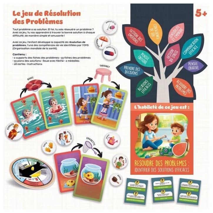 Résolution des problemes - Jeu de Plateau - LIFE SKILLS - Plateau illustré Résolution des problemes - Jeu de Plateau - LIFE SKILLS - Plateau illustré