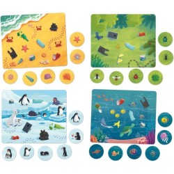 Ensemble pour la planete - Jeu de Plateau - LIFE SKILLS - Plateau illu