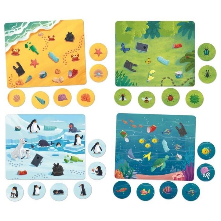 Ensemble pour la planete - Jeu de Plateau - LIFE SKILLS - Plateau illustré