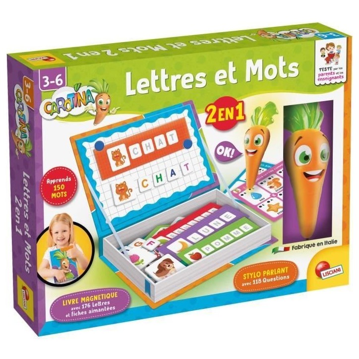 Stylo parlant et jouets magnétiques - CAROTINA - Apprentissage ludique Stylo parlant et jouets magnétiques - CAROTINA - Apprentissage ludique