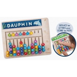 Compose-mots - Jeu Montessori - MONTESSORI - Tableau en Bois, Lettres