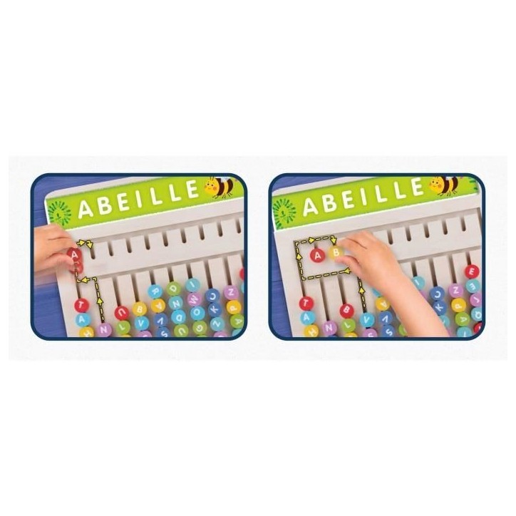Compose-mots - Jeu Montessori - MONTESSORI - Tableau en Bois, Lettres et Chiffres Magnétiques Compose-mots - Jeu Montessori - MONTESSORI - Tableau en Bois, Lettres et Chiffres Magnétiques
