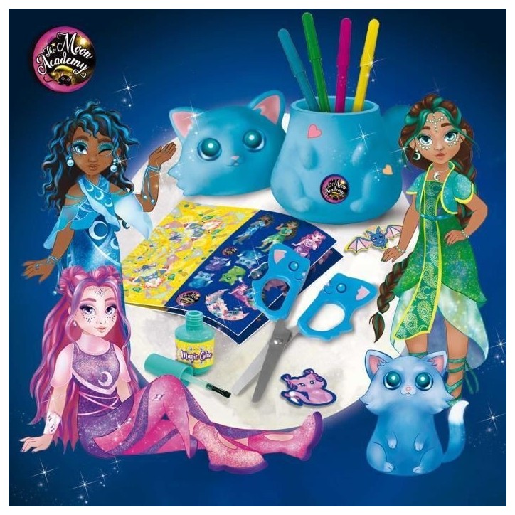Accessoires Paper Art - Kit de Loisirs Créatifs - THE MOON ACADEMY - Kit de Bureau, Matériel Inclus Accessoires Paper Art - Kit de Loisirs Créatifs - THE MOON ACADEMY - Kit de Bureau, Matériel Inclus