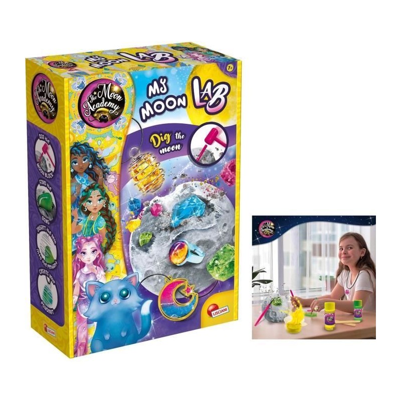 Labo de la lune - Kit Scientifique - THE MOON ACADEMY - Bloc a Creuser Labo de la lune - Kit Scientifique - THE MOON ACADEMY - Bloc a Creuser