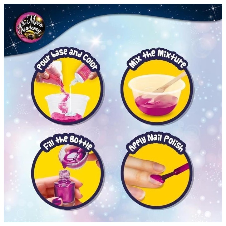 Art des ongles - Kit de Loisirs Créatifs - THE MOON ACADEMY - Composants pour Vernis, Flacons a Vernis Art des ongles - Kit de Loisirs Créatifs - THE MOON ACADEMY - Composants pour Vernis, Flacons a Vernis