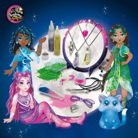 Cristaux magiques - Kit Créatif - THE MOON ACADEMY - Paillettes, Pierres et Bases Incluses