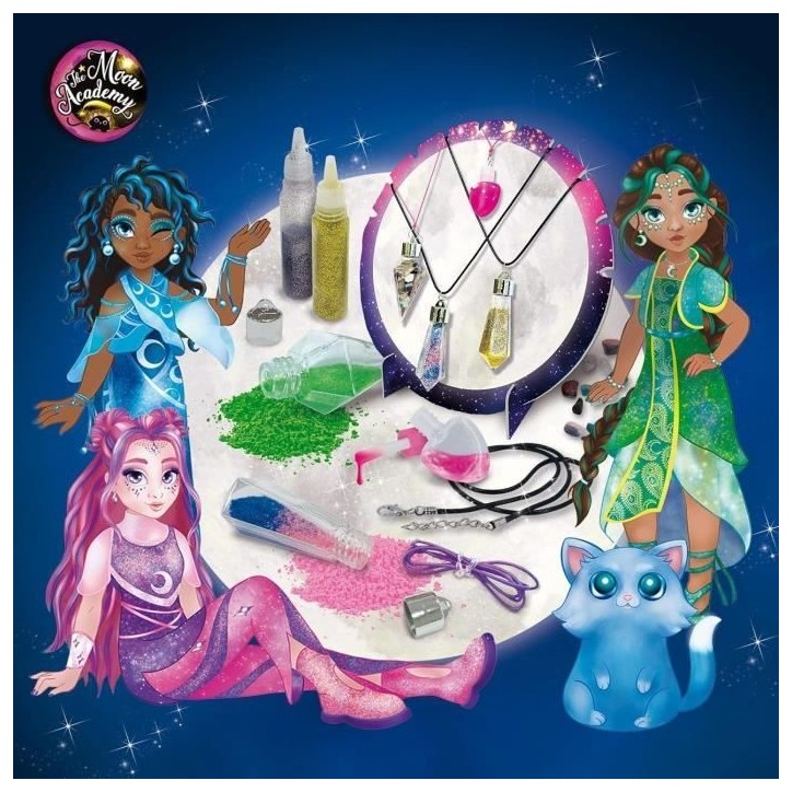 Cristaux magiques - Kit Créatif - THE MOON ACADEMY - Paillettes, Pierres et Bases Incluses Cristaux magiques - Kit Créatif - THE MOON ACADEMY - Paillettes, Pierres et Bases Incluses