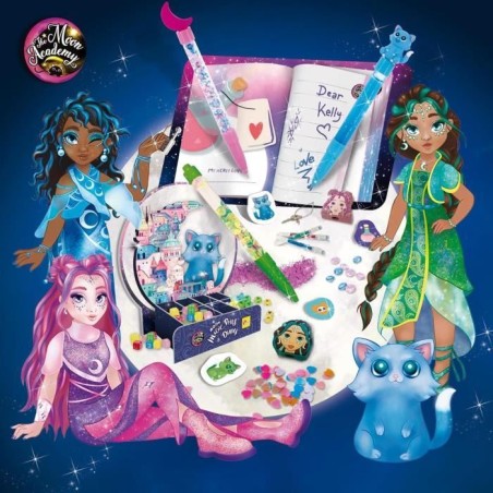Stylos et agenda magique - Kit Créatif - THE MOON ACADEMY - Stylos Personnalisés, Journal Inclus