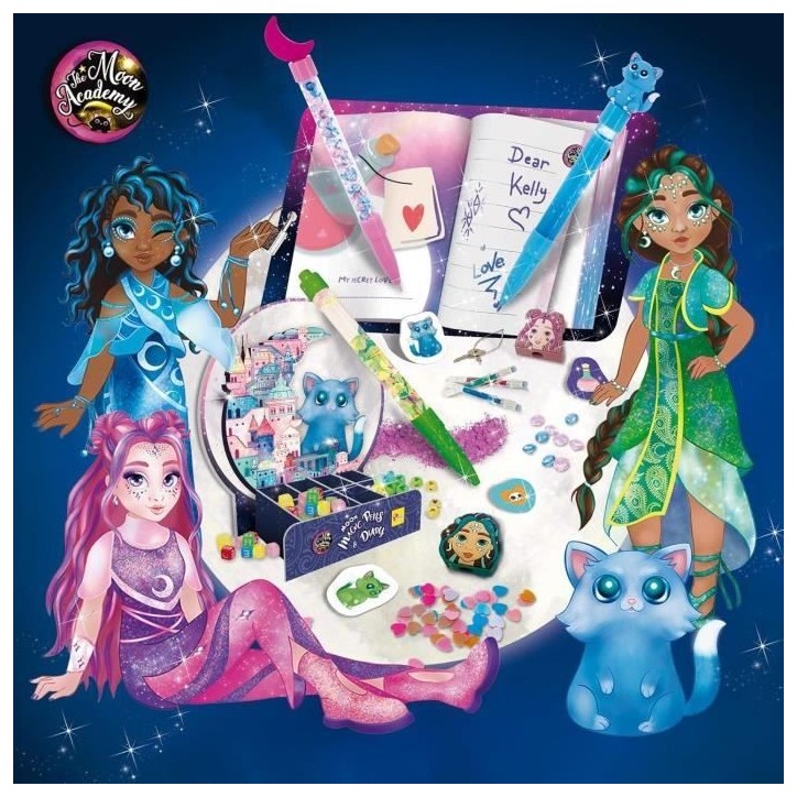 Stylos et agenda magique - Kit Créatif - THE MOON ACADEMY - Stylos Personnalisés, Journal Inclus Stylos et agenda magique - Kit Créatif - THE MOON ACADEMY - Stylos Personnalisés, Journal Inclus