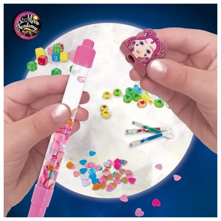 Stylos et agenda magique - Kit Créatif - THE MOON ACADEMY - Stylos Personnalisés, Journal Inclus Stylos et agenda magique - Kit Créatif - THE MOON ACADEMY - Stylos Personnalisés, Journal Inclus