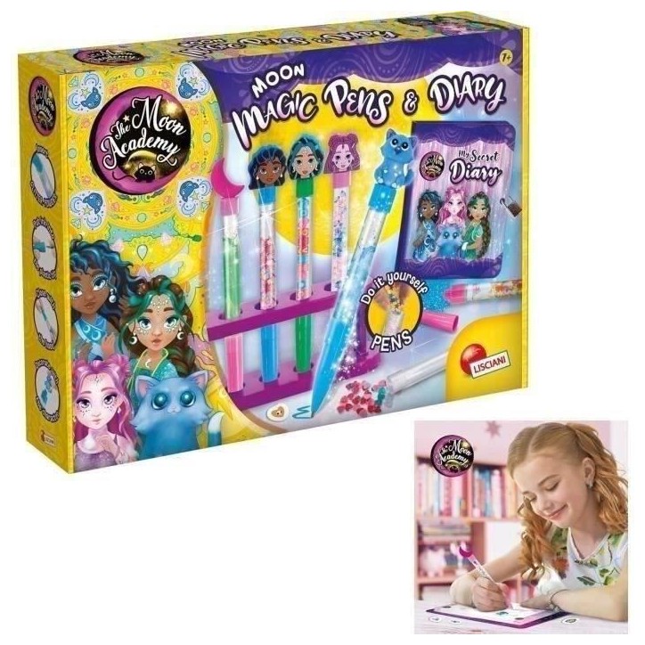 Stylos et agenda magique - Kit Créatif - THE MOON ACADEMY - Stylos Personnalisés, Journal Inclus Stylos et agenda magique - Kit Créatif - THE MOON ACADEMY - Stylos Personnalisés, Journal Inclus