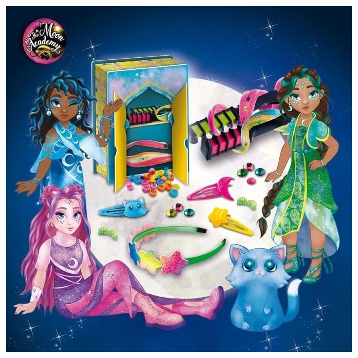 Coiffure - Kit de Loisirs Créatifs - THE MOON ACADEMY - Accessoires Variés, Colorants Coiffure - Kit de Loisirs Créatifs - THE MOON ACADEMY - Accessoires Variés, Colorants