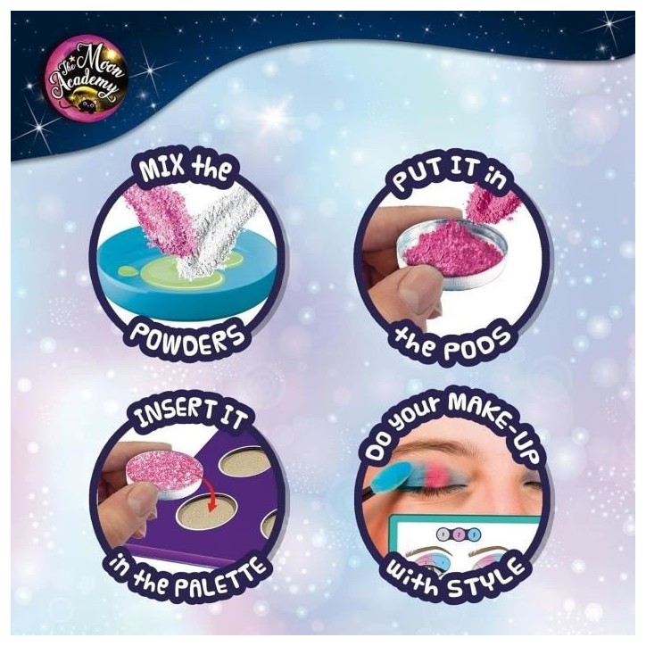Ombre a paupieres - Kit de Loisirs Créatifs - THE MOON ACADEMY - Composants pour Fards, Boîtiers a Fards Ombre a paupieres - Kit de Loisirs Créatifs - THE MOON ACADEMY - Composants pour Fards, Boîtiers a Fards