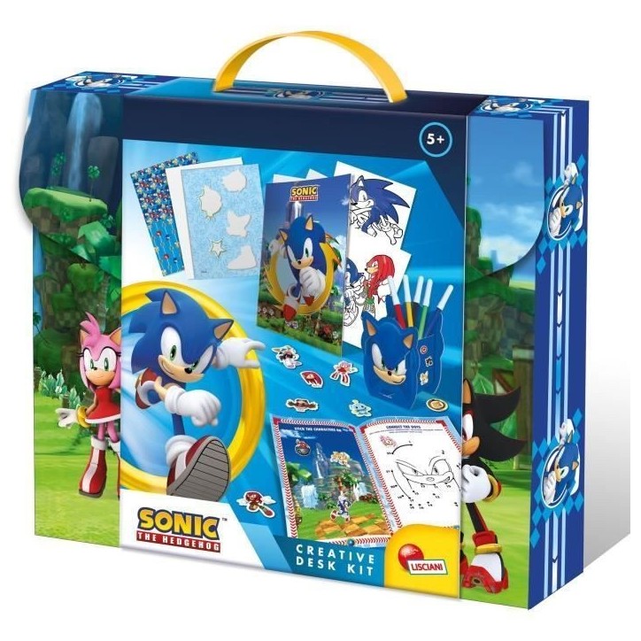 Kit de bureau créatif - Activités créatives - LISCIANIGIOCHI - Sonic - Des 5 ans Kit de bureau créatif - Activités créatives - LISCIANIGIOCHI - Sonic - Des 5 ans