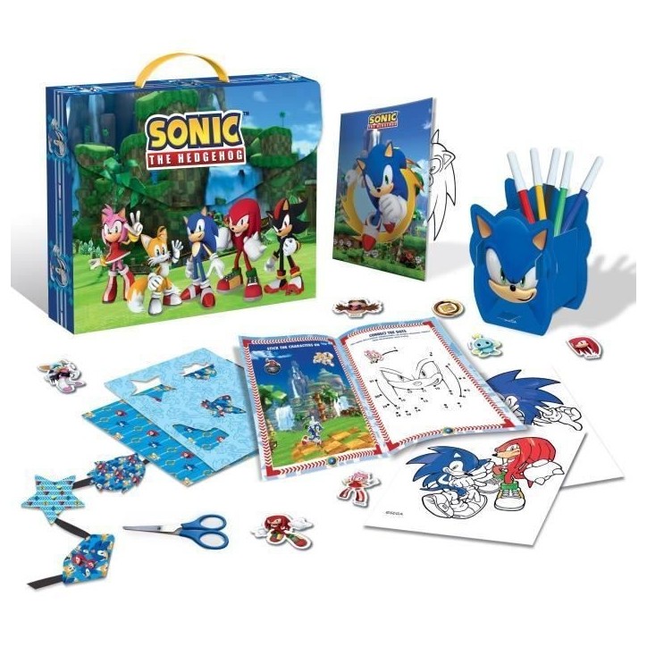 Kit de bureau créatif - Activités créatives - LISCIANIGIOCHI - Sonic - Des 5 ans Kit de bureau créatif - Activités créatives - LISCIANIGIOCHI - Sonic - Des 5 ans