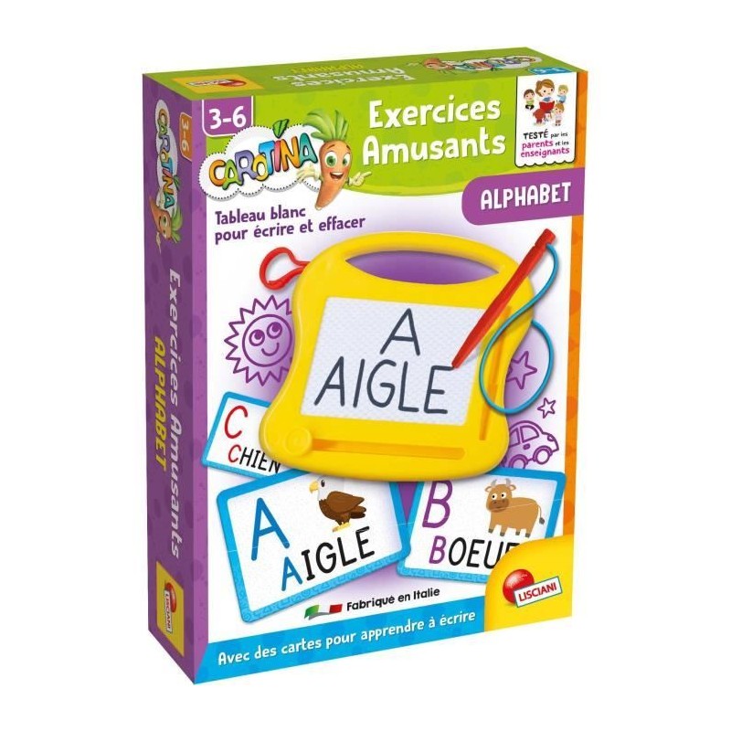 Alphabet - Mini ardoise magique - CAROTINA - Apprentissage de l'alphab Alphabet - Mini ardoise magique - CAROTINA - Apprentissage de l'alphab