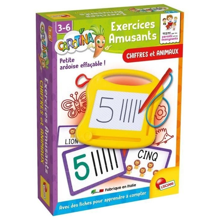 Calculs - Mini ardoise magique - CAROTINA - Apprentissage des chiffres Calculs - Mini ardoise magique - CAROTINA - Apprentissage des chiffres