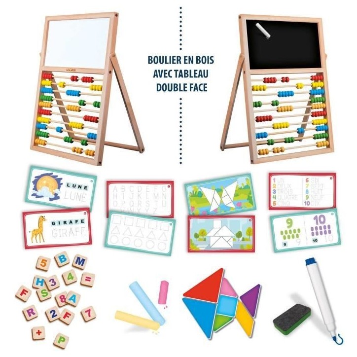 Mes premieres compétences chevalet - Jeu Montessori - MONTESSORI - Tableau Double Face, Lettres et Chiffres Magnétiques Mes premieres compétences chevalet - Jeu Montessori - MONTESSORI - Tableau Double Face, Lettres et Chiffres Magnétiques