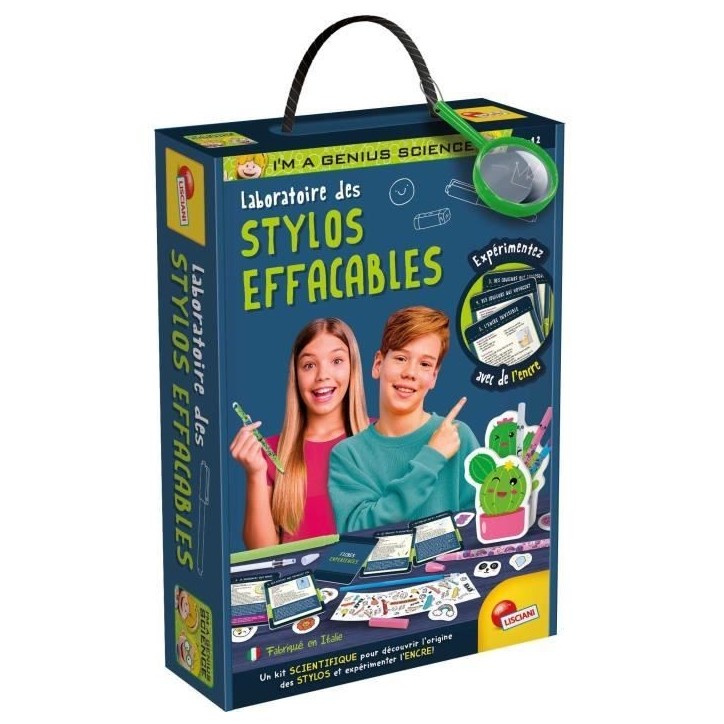 Laboratoire de stylos effaçables - Kit Scientifique - I'M A GENIUS - Stylos a personnaliser, Expériences d'encre Laboratoire de stylos effaçables - Kit Scientifique - I'M A GENIUS - Stylos a personnaliser, Expériences d'encre