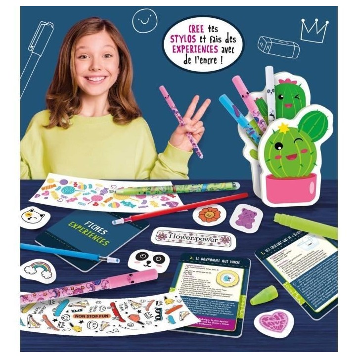 Laboratoire de stylos effaçables - Kit Scientifique - I'M A GENIUS - Stylos a personnaliser, Expériences d'encre Laboratoire de stylos effaçables - Kit Scientifique - I'M A GENIUS - Stylos a personnaliser, Expériences d'encre