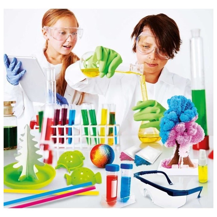 Laboratoire des super réactions - Kit Scientifique - I'M A GENIUS - 30 Expériences, Effets surprenants Laboratoire des super réactions - Kit Scientifique - I'M A GENIUS - 30 Expériences, Effets surprenants