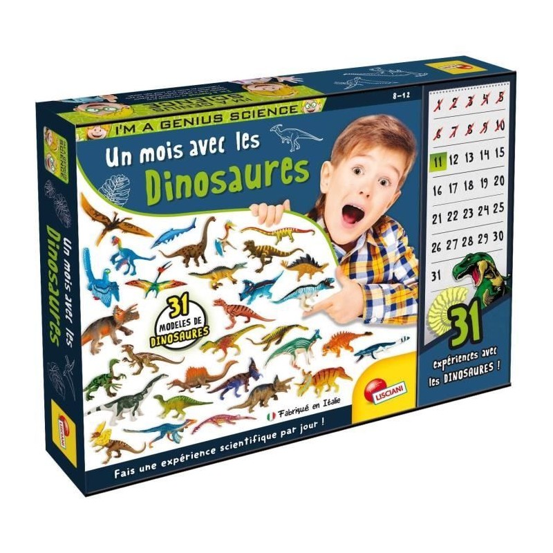 Un mois avec les dinosaures - Kit Scientifique - I'M A GENIUS - 31 din Un mois avec les dinosaures - Kit Scientifique - I'M A GENIUS - 31 din