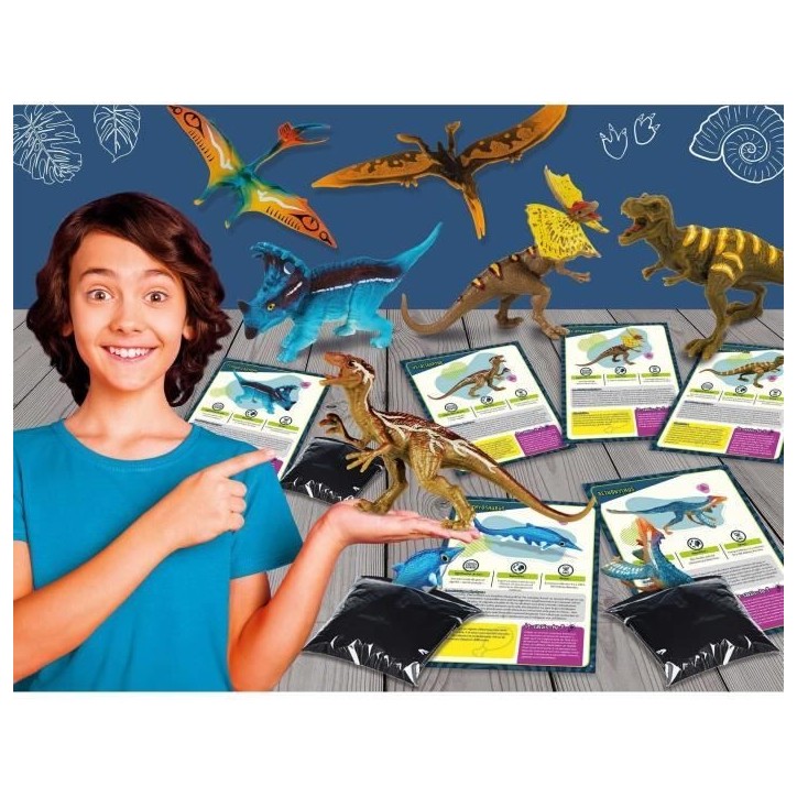 Un mois avec les dinosaures - Kit Scientifique - I'M A GENIUS - 31 dinosaures
