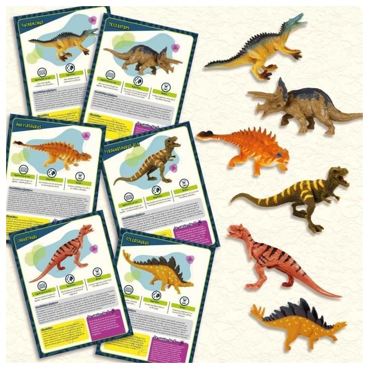 Un mois avec les dinosaures - Kit Scientifique - I'M A GENIUS - 31 dinosaures