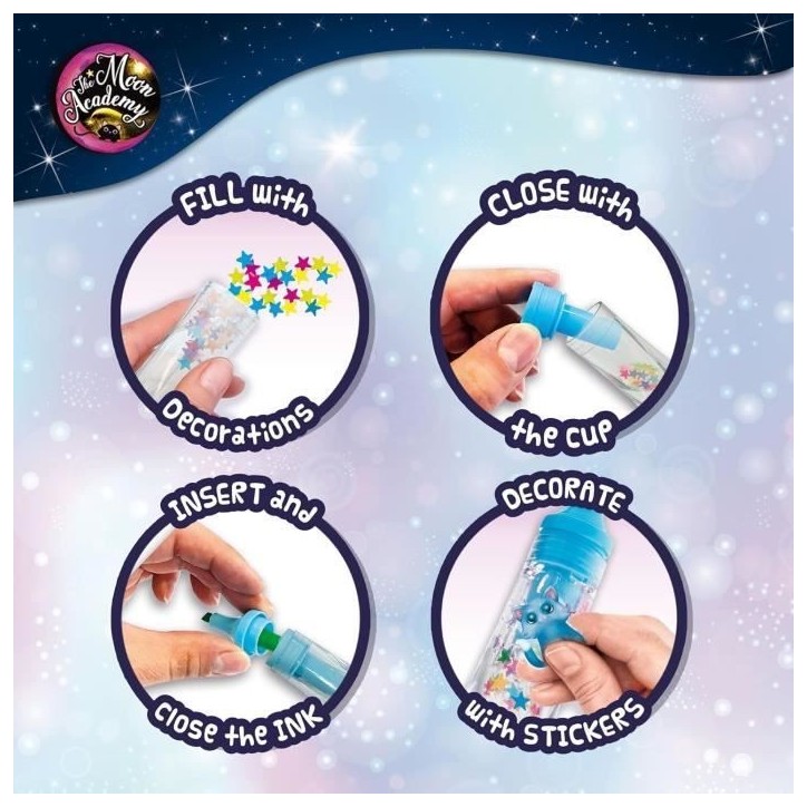 Surligneurs - Kit de Loisirs Créatifs - THE MOON ACADEMY - Composants pour Surligneurs, Accessoires Inclus Surligneurs - Kit de Loisirs Créatifs - THE MOON ACADEMY - Composants pour Surligneurs, Accessoires Inclus