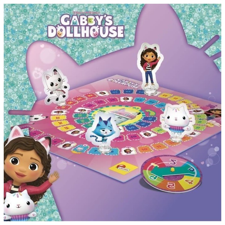 Jeu de l'oie - Jeu de société - LISCIANIGIOCHI - Gabby et la maison magique - Des 3 ans Jeu de l'oie - Jeu de société - LISCIANIGIOCHI - Gabby et la maison magique - Des 3 ans
