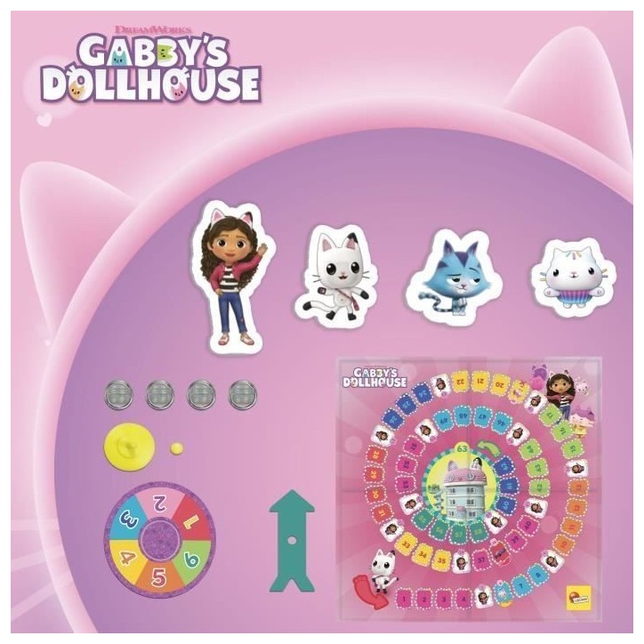 Jeu de l'oie - Jeu de société - LISCIANIGIOCHI - Gabby et la maison magique - Des 3 ans Jeu de l'oie - Jeu de société - LISCIANIGIOCHI - Gabby et la maison magique - Des 3 ans