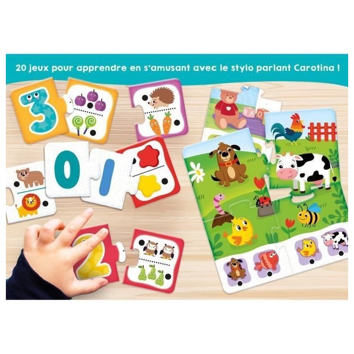 Stylo parlant - Jeu Éducatif - CAROTINA BABY - 20 jeux - Des 2 ans Stylo parlant - Jeu Éducatif - CAROTINA BABY - 20 jeux - Des 2 ans